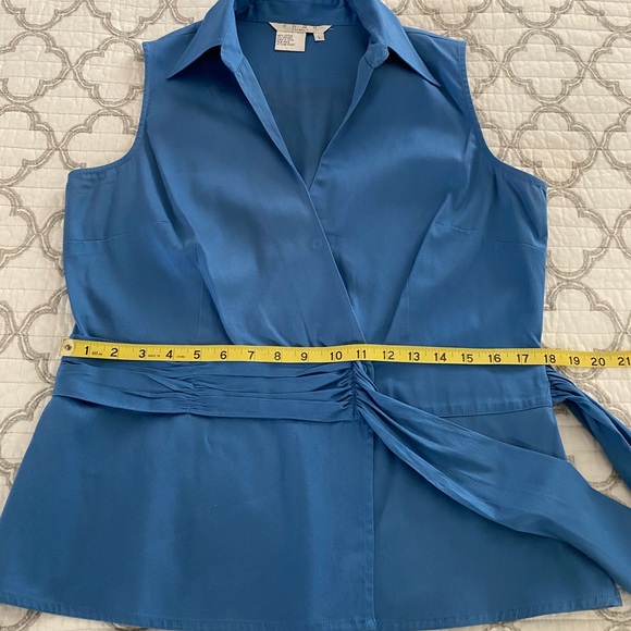 Como stretch cotton side tie sleeveless top - Picture 8 of 9